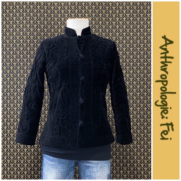 2003 Anthro “Quilted Velvet Jacket” by Fei